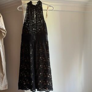 Banana republic Black Lace Midi cocktail dress